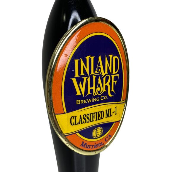 Inland Wharf Brewing Co. Classified ML-1 Murrieta, Ca Beer Tap Handle - Picture 7 of 8